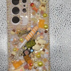 Decorative Junk Phone Case with Multicolor Design Samsung Galaxy 24 Ultra